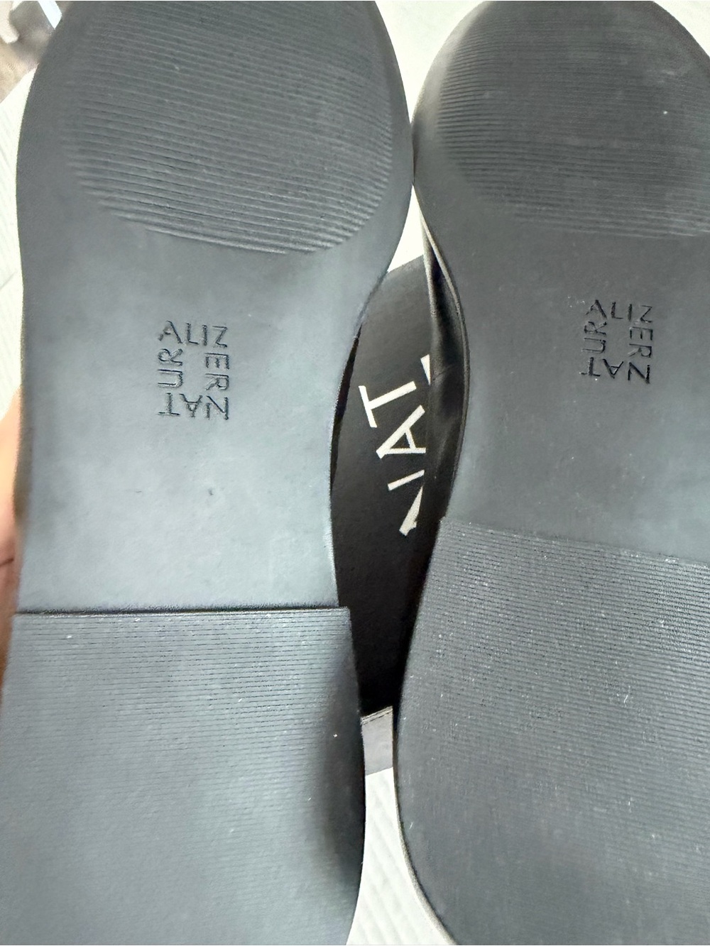 Naturalizer Women's Estie Square Toe Ballet Flats black leather Size 11 Wide NEW - Picture 8 of 9
